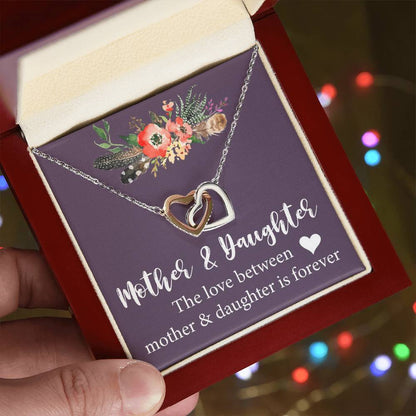 Mother Daughter Gift Necklace Mother'S Day Gift Mother'S Day Necklace Gifts For Mom Interlocking Hearts Necklace