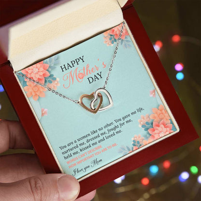 A Women Like No Other Interlocking Hearts Necklace