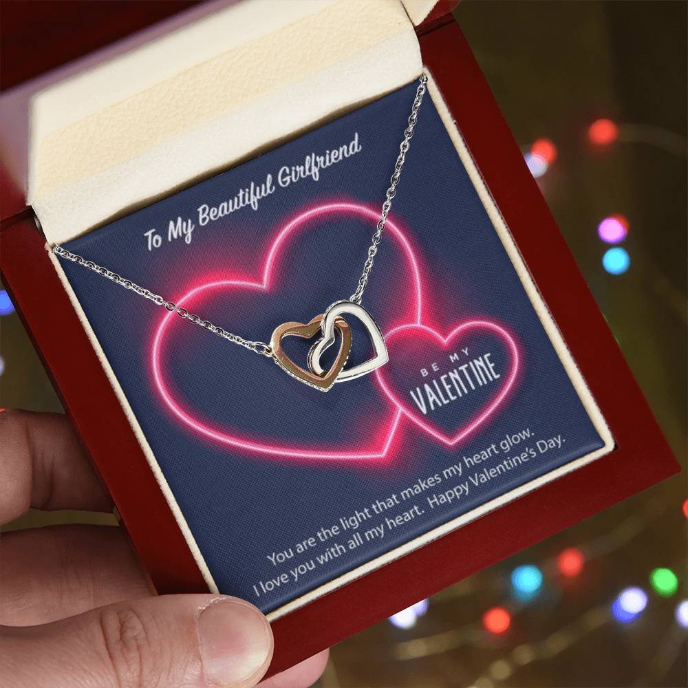 Luxury Hearts Necklace Interlocking Hearts Necklace