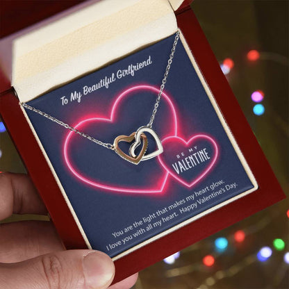 Luxury Hearts Necklace Interlocking Hearts Necklace