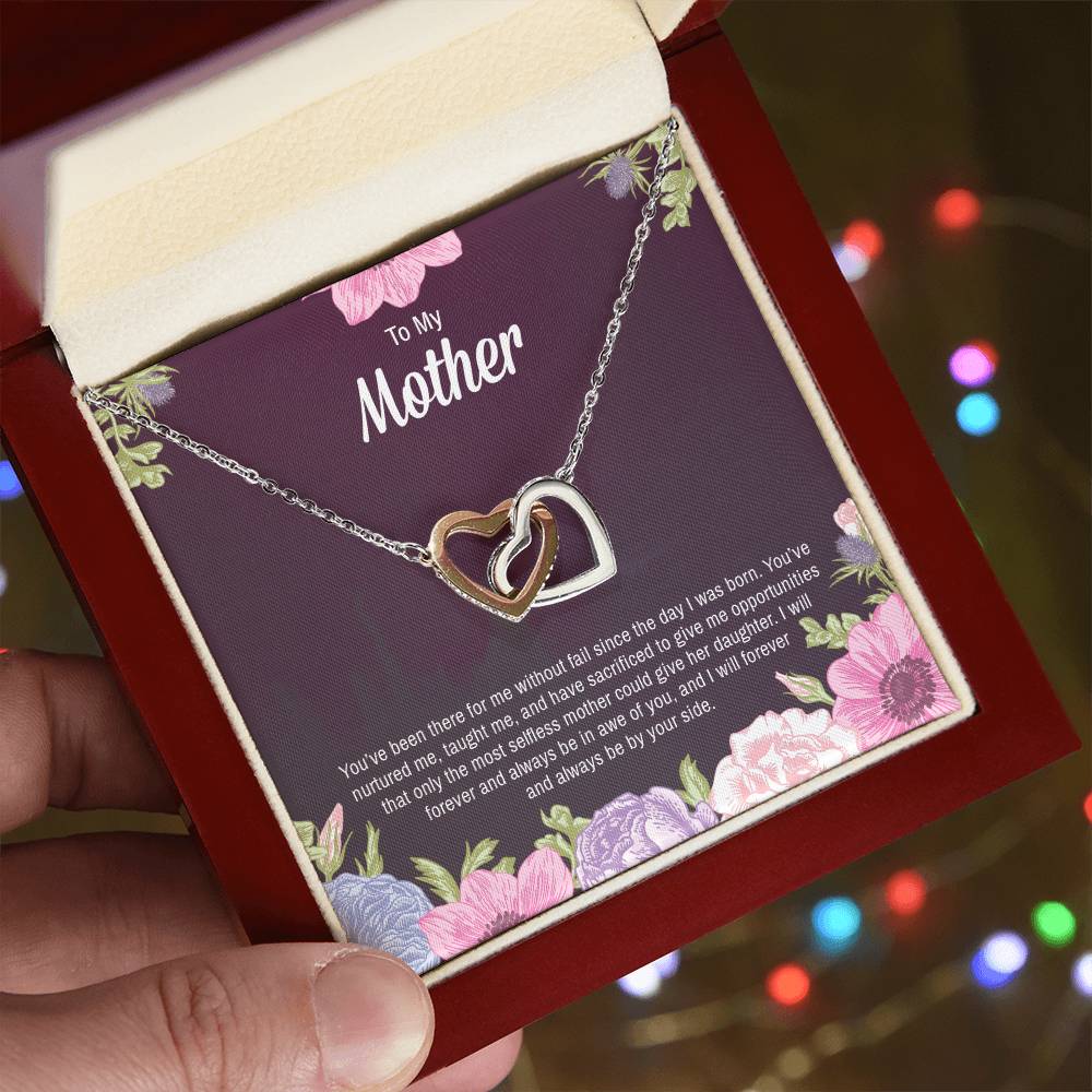 Interlocking Hearts Necklace For Mother