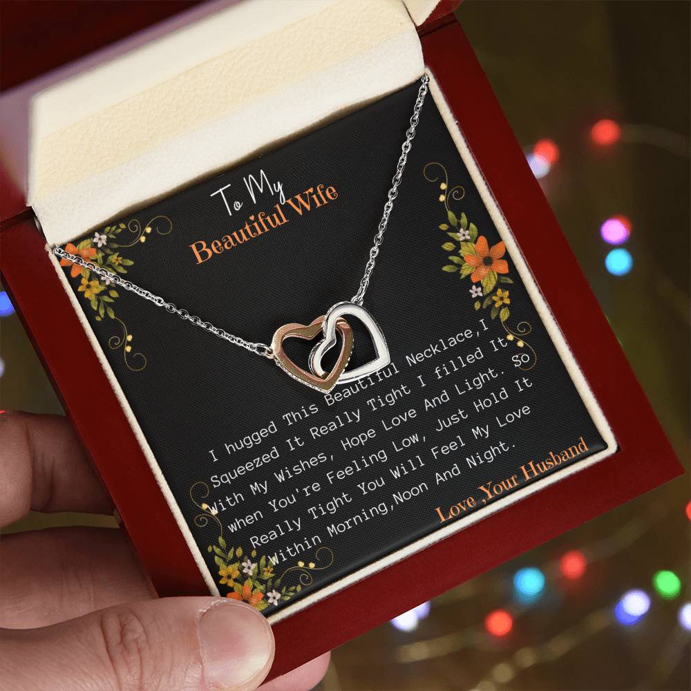 NE93E7~1 Interlocking Hearts Necklace