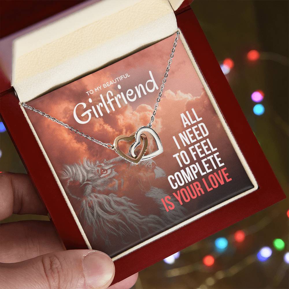 All I Need Is Your Love -Interlocking Hearts Necklace