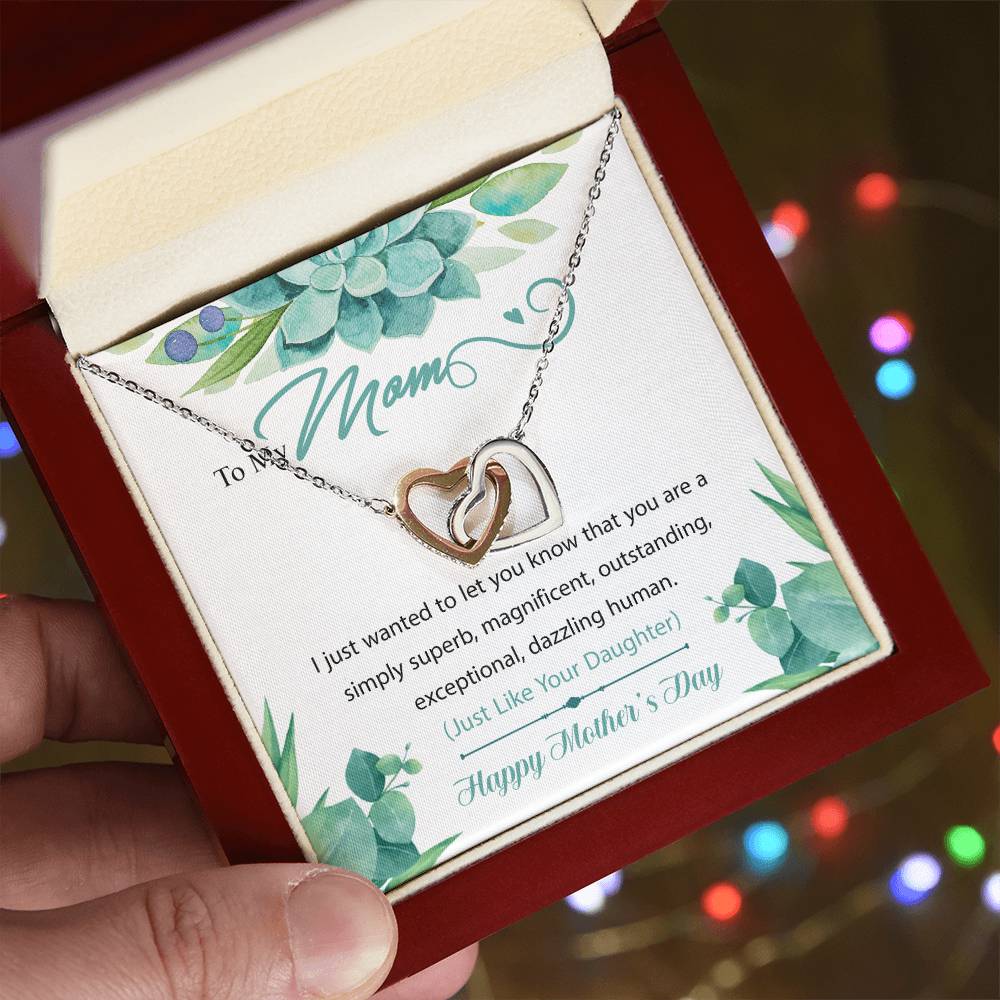 Interlocking Hearts To My Mom I Just Wanted To Let You Know That You Are A Simply Superb Interlocking Hearts Necklace
