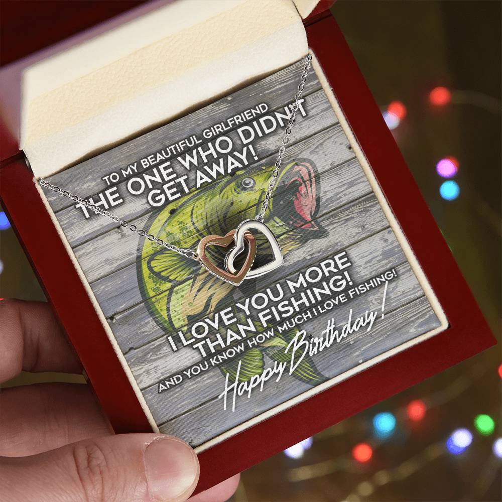 The Girlfriend Who Didn'T Get Away Interlocking Hearts Necklace