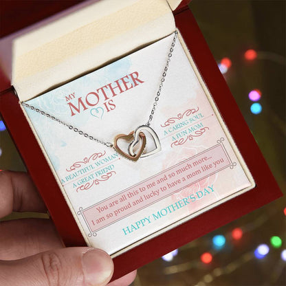 You Are The World To Me And More - Interlocked Hearts Interlocking Hearts Necklace