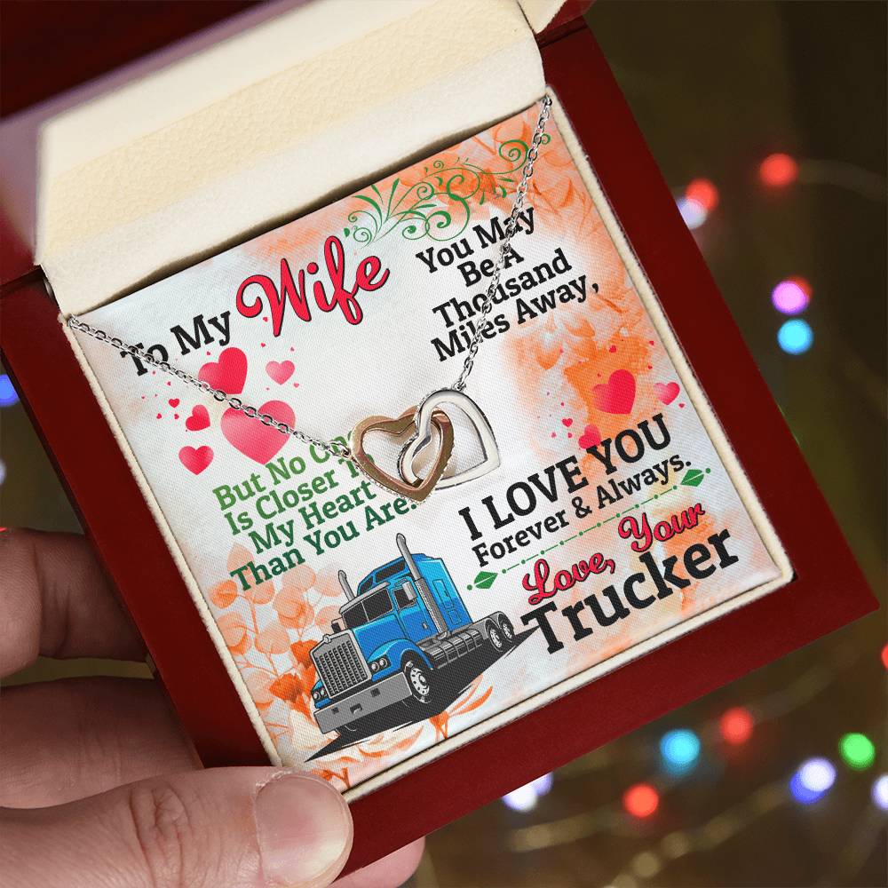 Trucker'S Wife - Interlocking Heart Necklace Interlocking Hearts Necklace