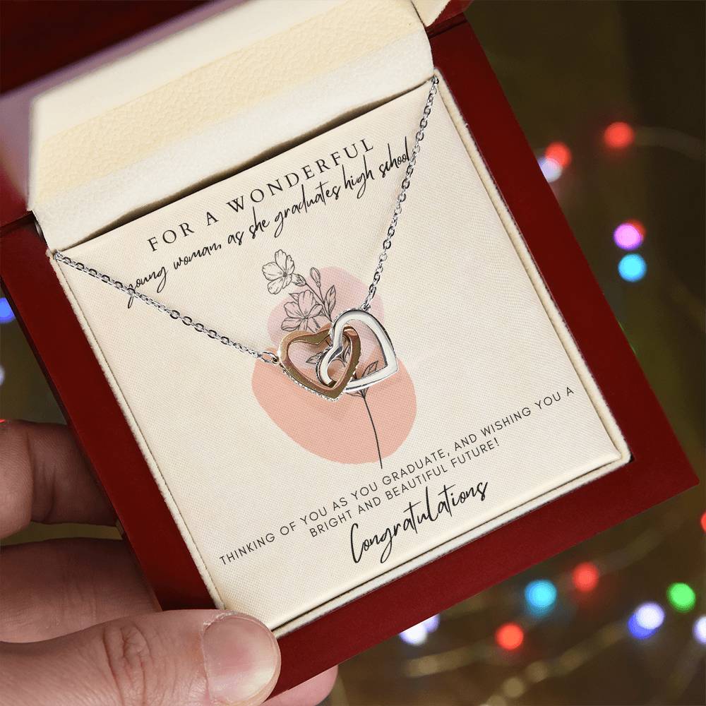 High School Graduation Interlocking Hearts Interlocking Hearts Necklace