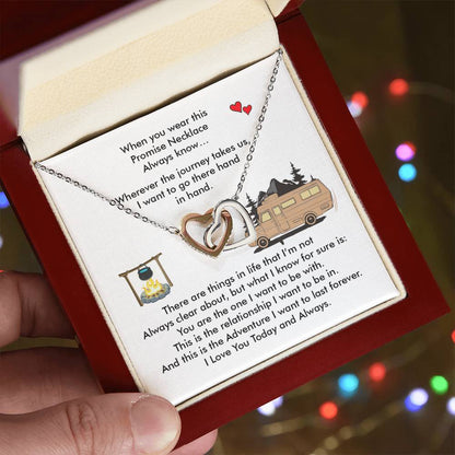 Camping Girl - Interlocking Heart Necklace Interlocking Hearts Necklace