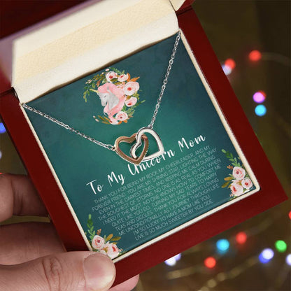 Mom Gift Mother'S Day Gift Mother'S Day Earrings Mother Daughter Gifts 2 Interlocking Interlocking Hearts Necklace