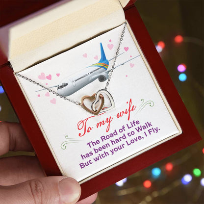 Pilot'S Wife - Interlocking Heart Necklace Interlocking Hearts Necklace