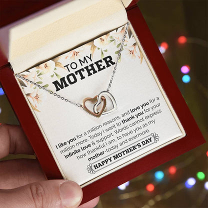 Interlocking Hearts Mother'S Day Necklace Interlocking Hearts Necklace
