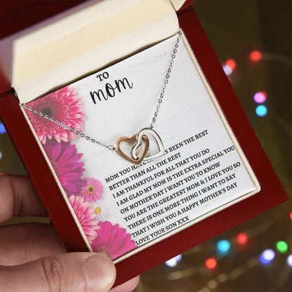 Limited Mothers Day Stock Interlocking Hearts Necklace