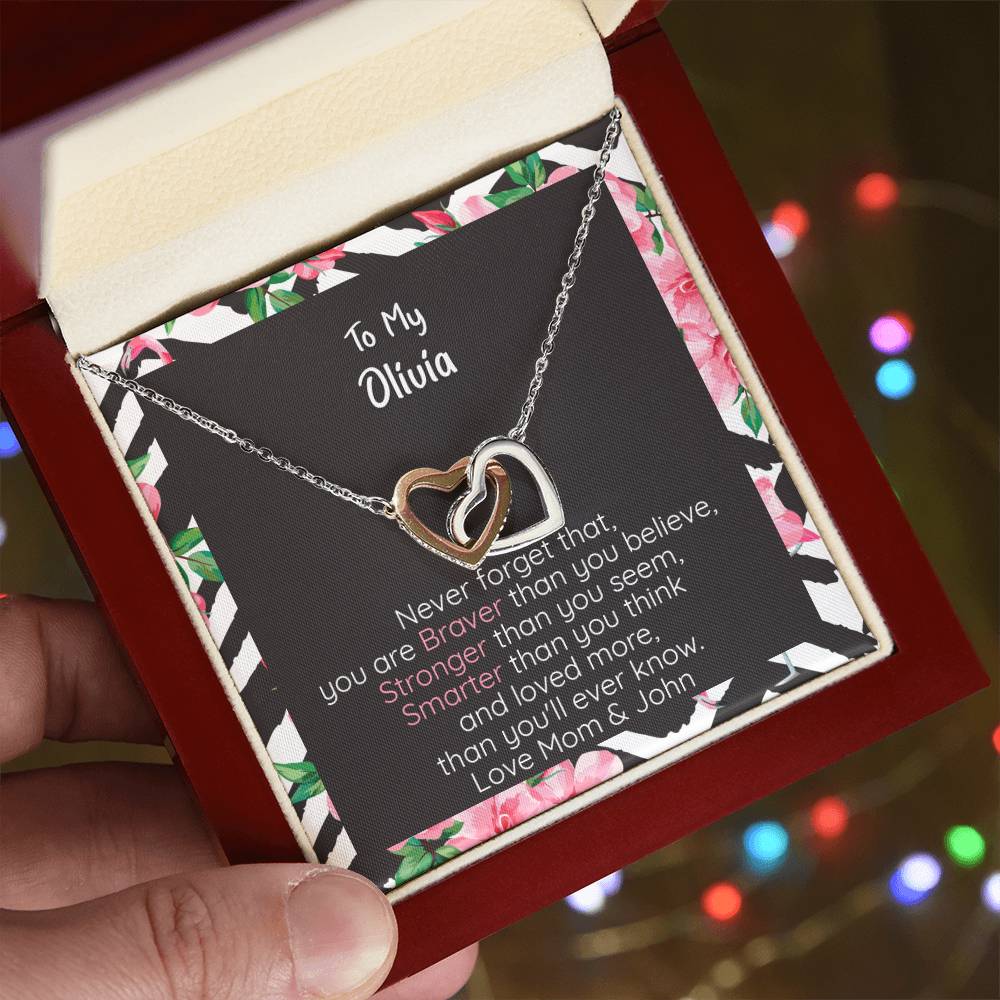 Olivia Braver Interlocking Hearts Necklace