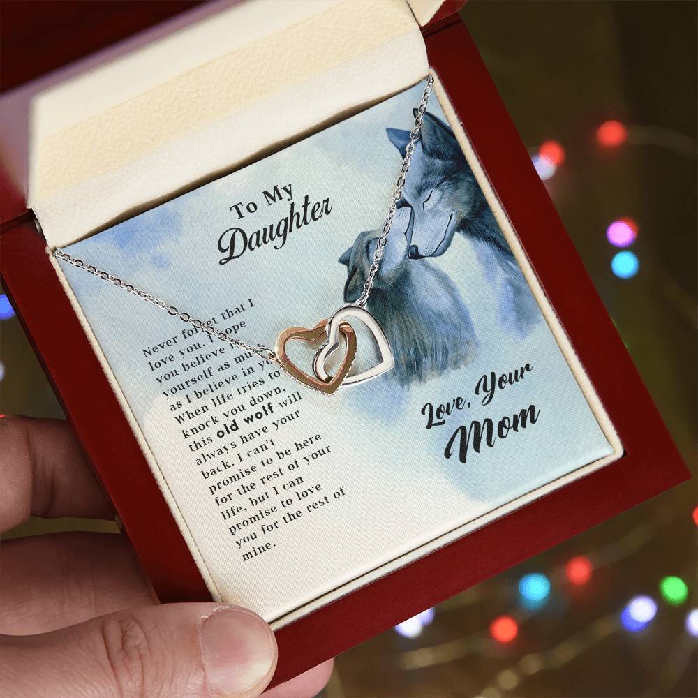 Collection Daughter - Old Wolf - Necklace Interlocking Hearts Necklace