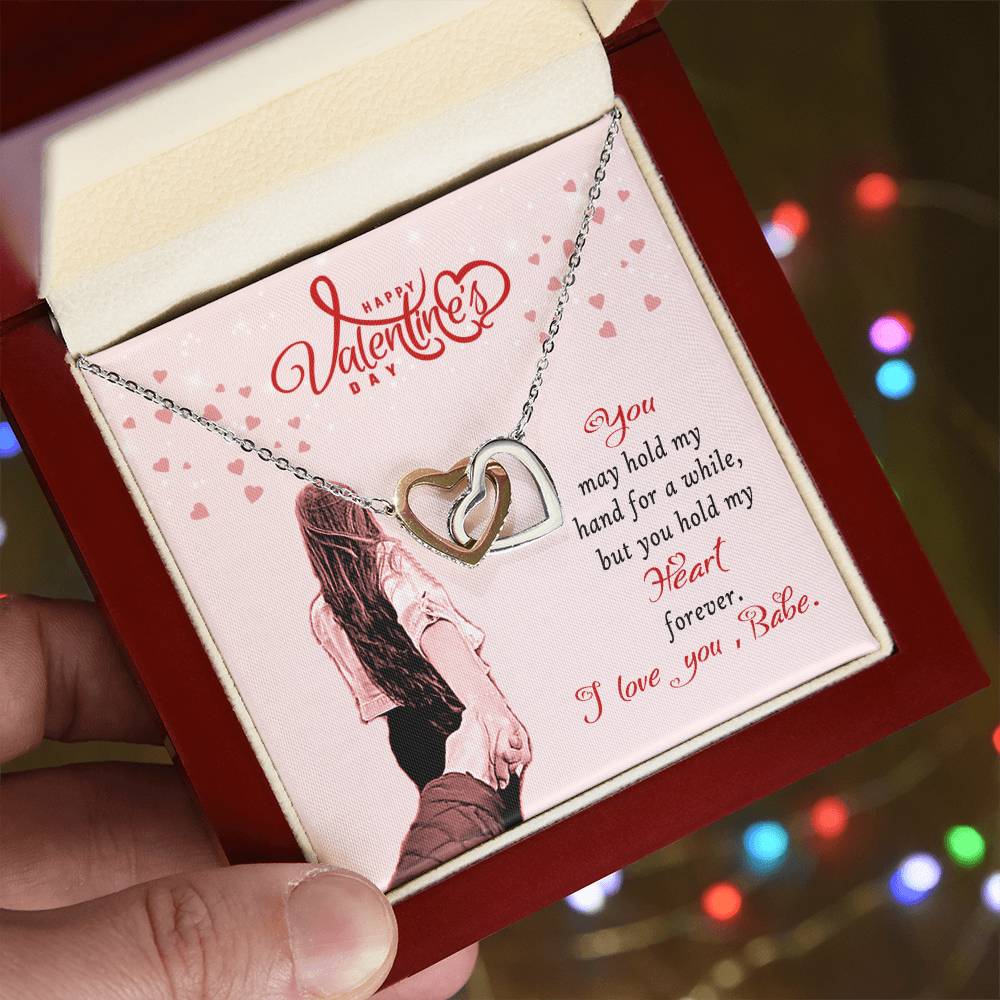 Forever Love - Valentine'S Day Necklace Interlocking Hearts Necklace