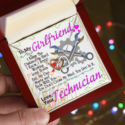Technician'S Girlfriend - Interlocking Heart Necklace Interlocking Hearts Necklace