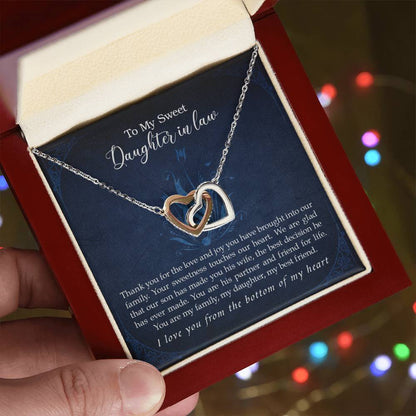 Collection Daughter In Law - Love And Joy - Necklace Interlocking Hearts Necklace