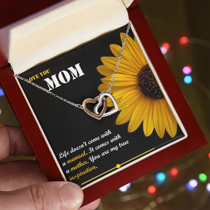 Mother'S Day Gift Interlocking Hearts Necklace