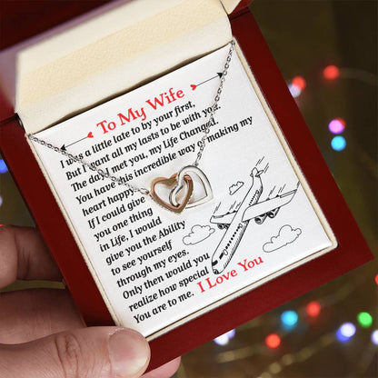 Pilot'S Wife- Interlocking Heart Necklace Interlocking Hearts Necklace