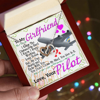 Pilot'S Girlfriend - Interlocking Heart Necklace Interlocking Hearts Necklace