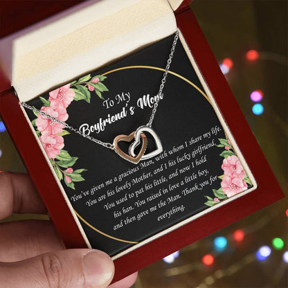 To Boyfriend'S Mom Interlocked Necklace Interlocking Hearts Necklace