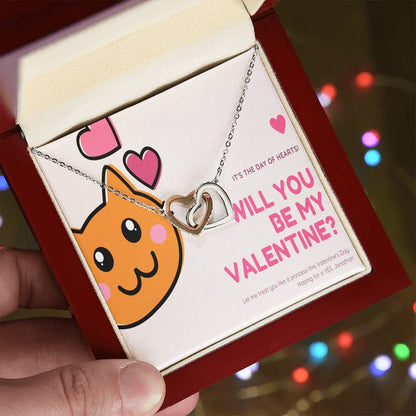 To My Future Wife Interlocking Hearts Necklace