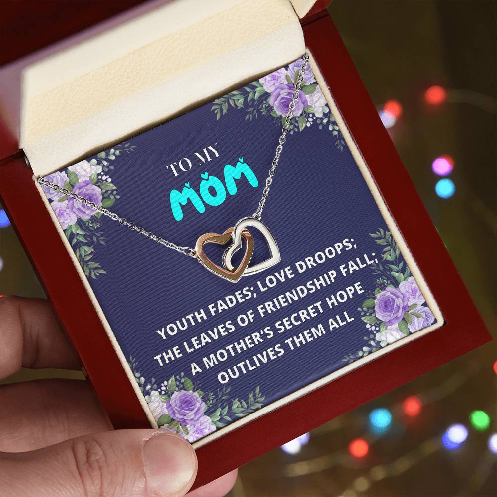 Mothers Day Gift From Daughter Son - Mother Necklace Gifts For Mom Mom Necklace Interlocking Hearts Interlocking Hearts Necklace