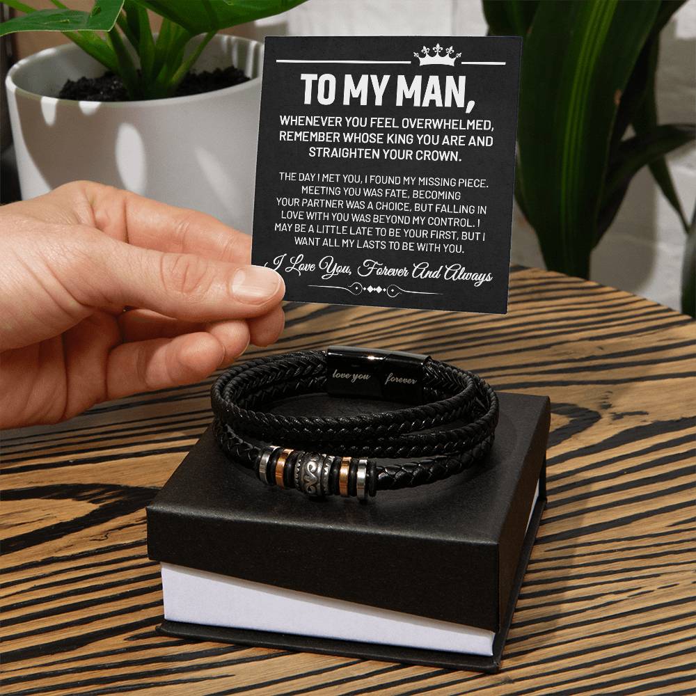 To My Man - Love You Forever Bracelet - Bb001 - Love You Forever Bracelet