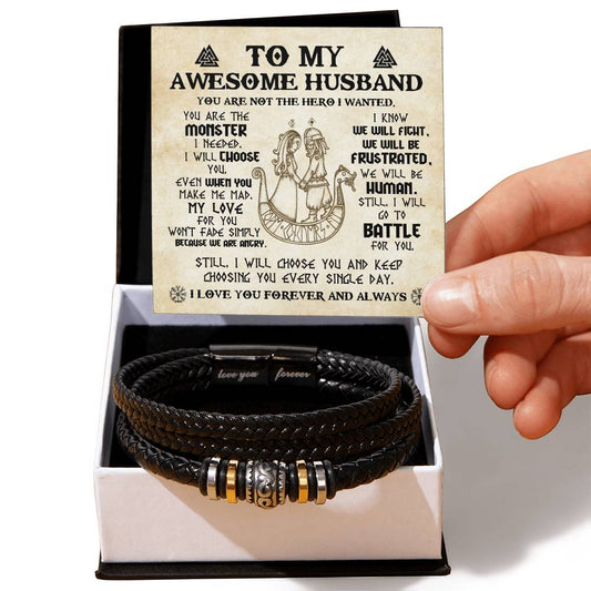 Husband - Battle For You - Bracelet - Love You Forever Bracelet