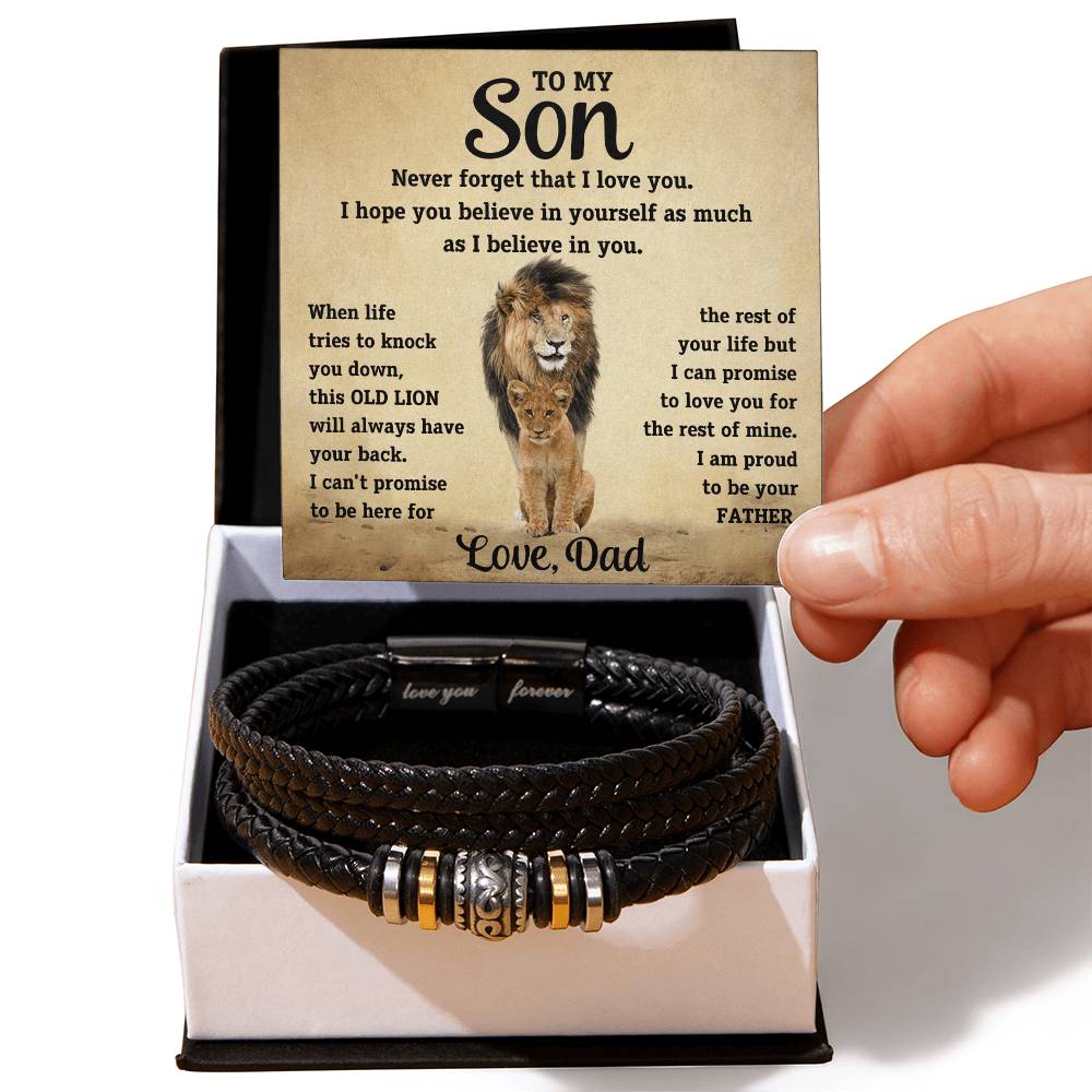 To My Son Bracelet - Love You Forever Bracelet (1)