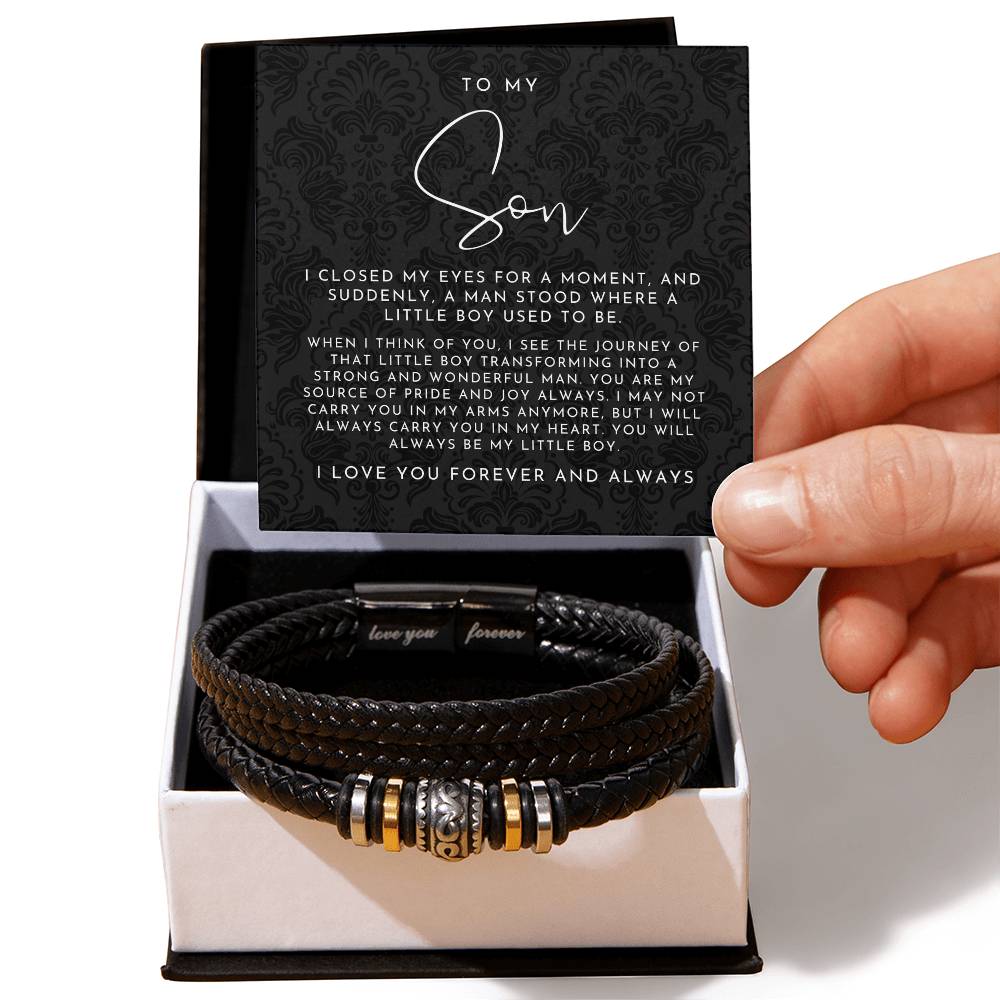 To My Son I Closed My Eyes Bracelet - Love You Forever Bracelet
