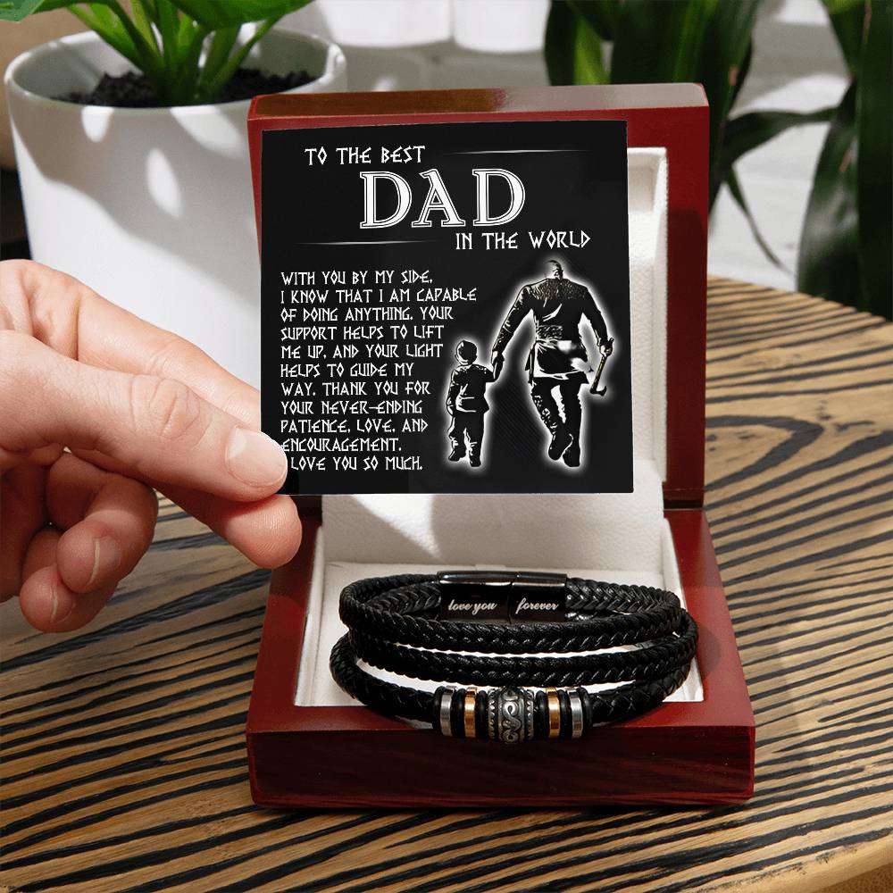 Dad - By My Side - Love You Forever Bracelet - Love You Forever Bracelet