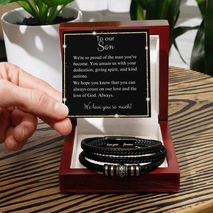Love You Forever Son Bracelet - Love You Forever Bracelet