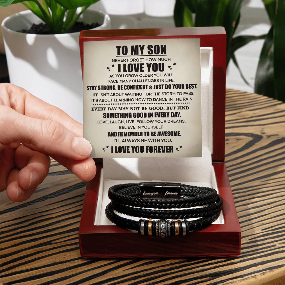 To My Son - I Love You Forever Gifting Set - Love You Forever Bracelet