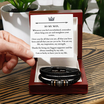 Love You Forever Men's Bracelet - Love You Forever Bracelet