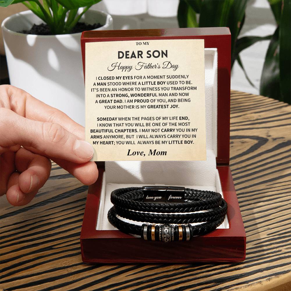 Father's Day Son Gift - Love You Forever Bracelet