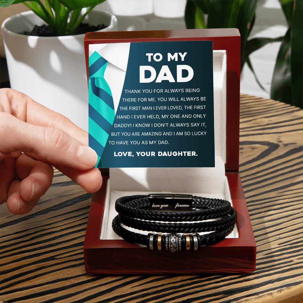 To My Dad - You Are Amazing  Men's Love You Forever Bracelet - Love You Forever Bracelet