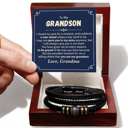 Grandson Proudest - Love You Forever Bracelet