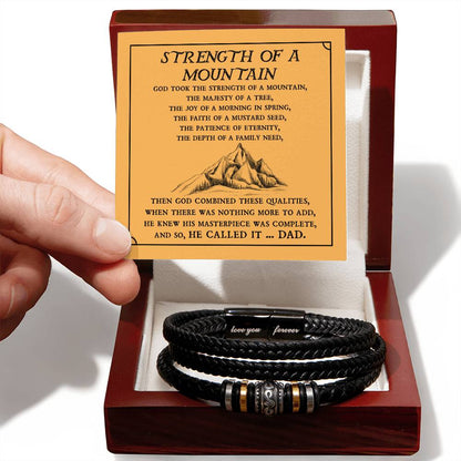 Strength Of A Mountain - Dad Forever Bracelet - Love You Forever Bracelet