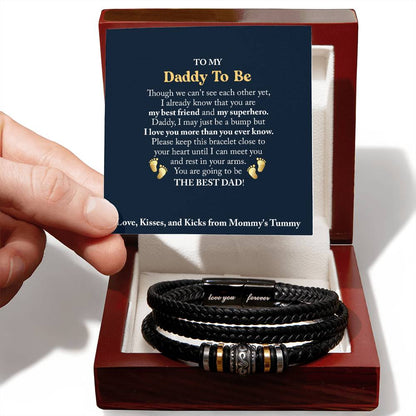 To My Daddy To Be - Love You Forever Bracelet