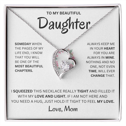 Always Keep Me In Your Heart - Necklace For Daughter Forever Love Necklace