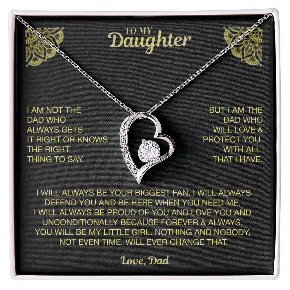 My Dearest Daughter Necklace Forever Love Necklace