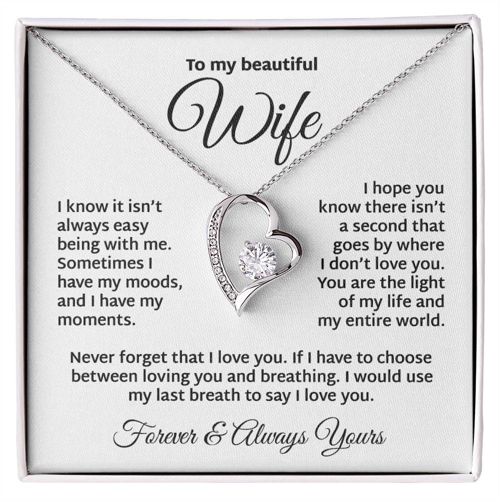 The Light Of My Life  To My Wife Necklace Forever Love Necklace