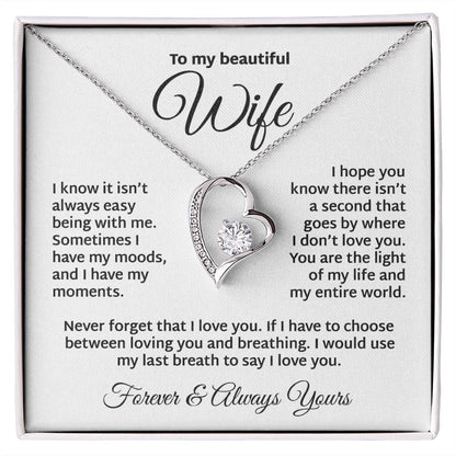 The Light Of My Life  To My Wife Necklace Forever Love Necklace