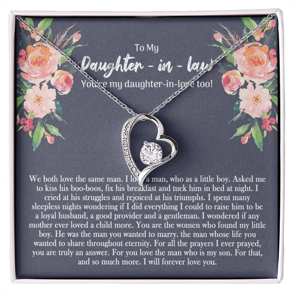 To My Daughter In Law Forever Love Necklace