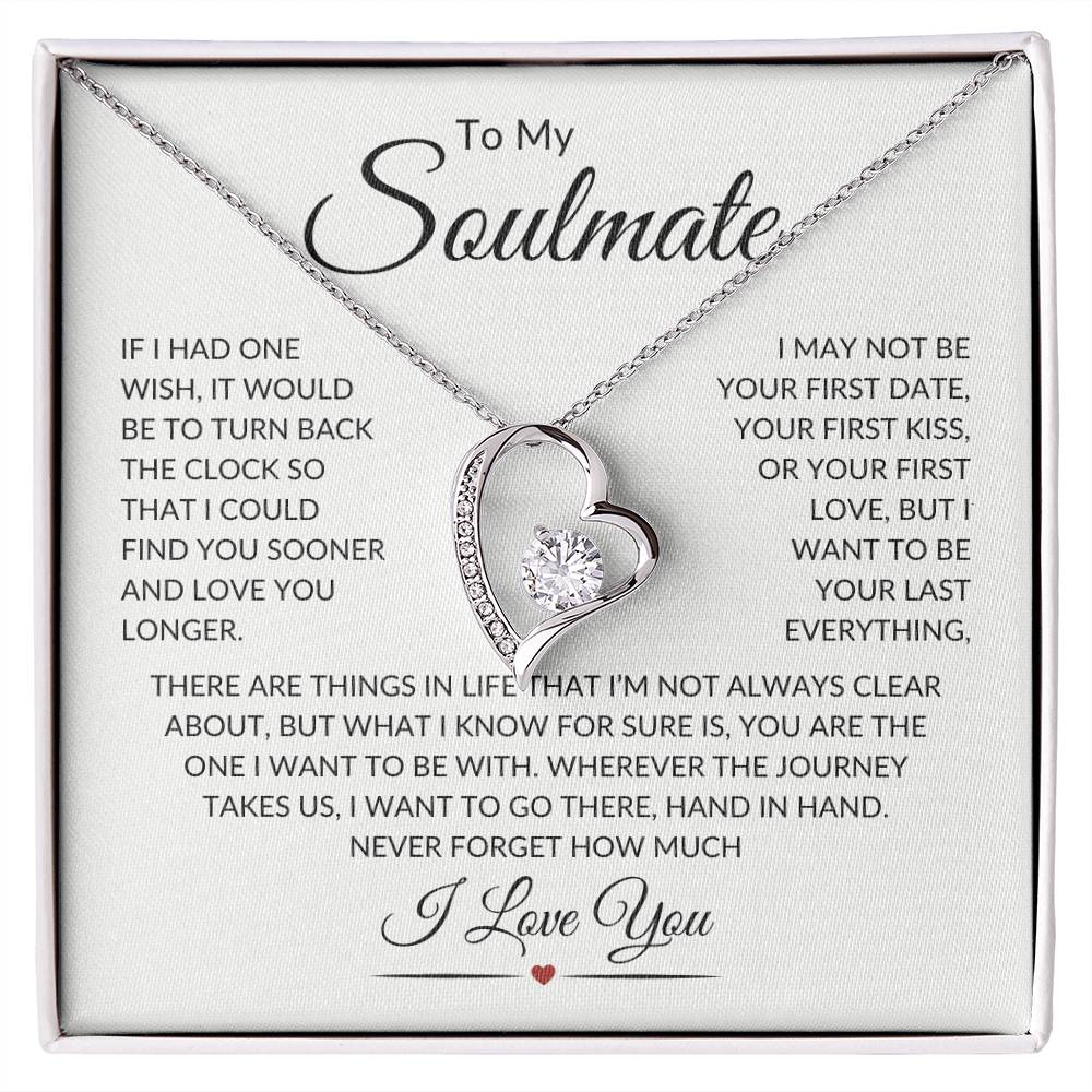 Soulmate Last Everything W  Forever Love Necklace ?? Forever Love Necklace