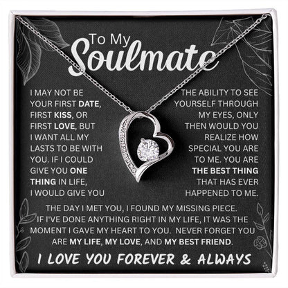 To My Soulmate  Forever & Always Forever Love Necklace