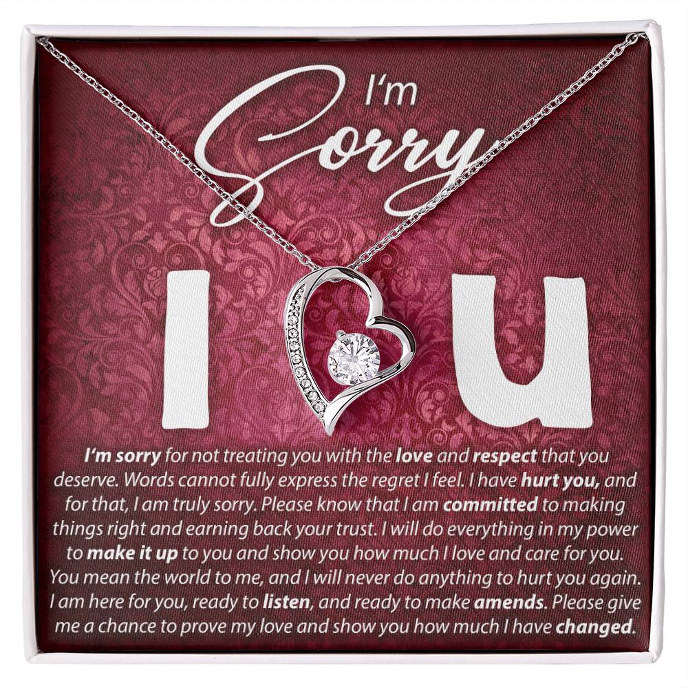 I'M Sorry, I Love You - Forever Love Necklace Forever Love Necklace