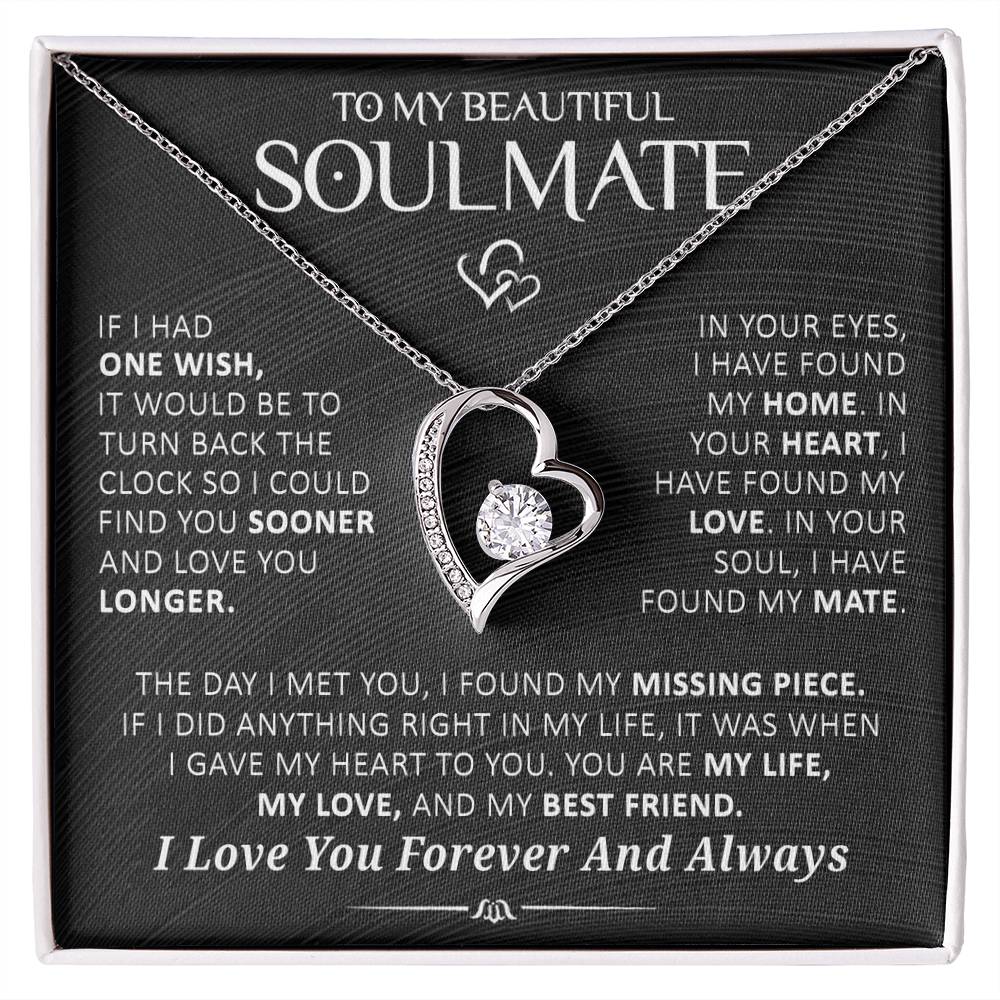 Gift For Soulmate In Your Eyes I Have Found My Home Necklace Forever Love Necklace